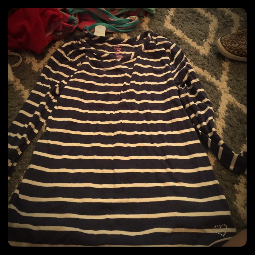 Navy striped Children's Top