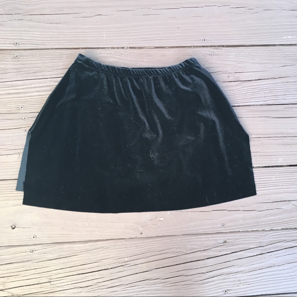 Black Velvet Costume Skirt