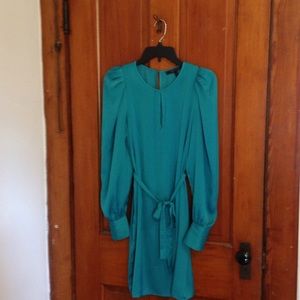 BCBG Teal Green Tie Front Dress