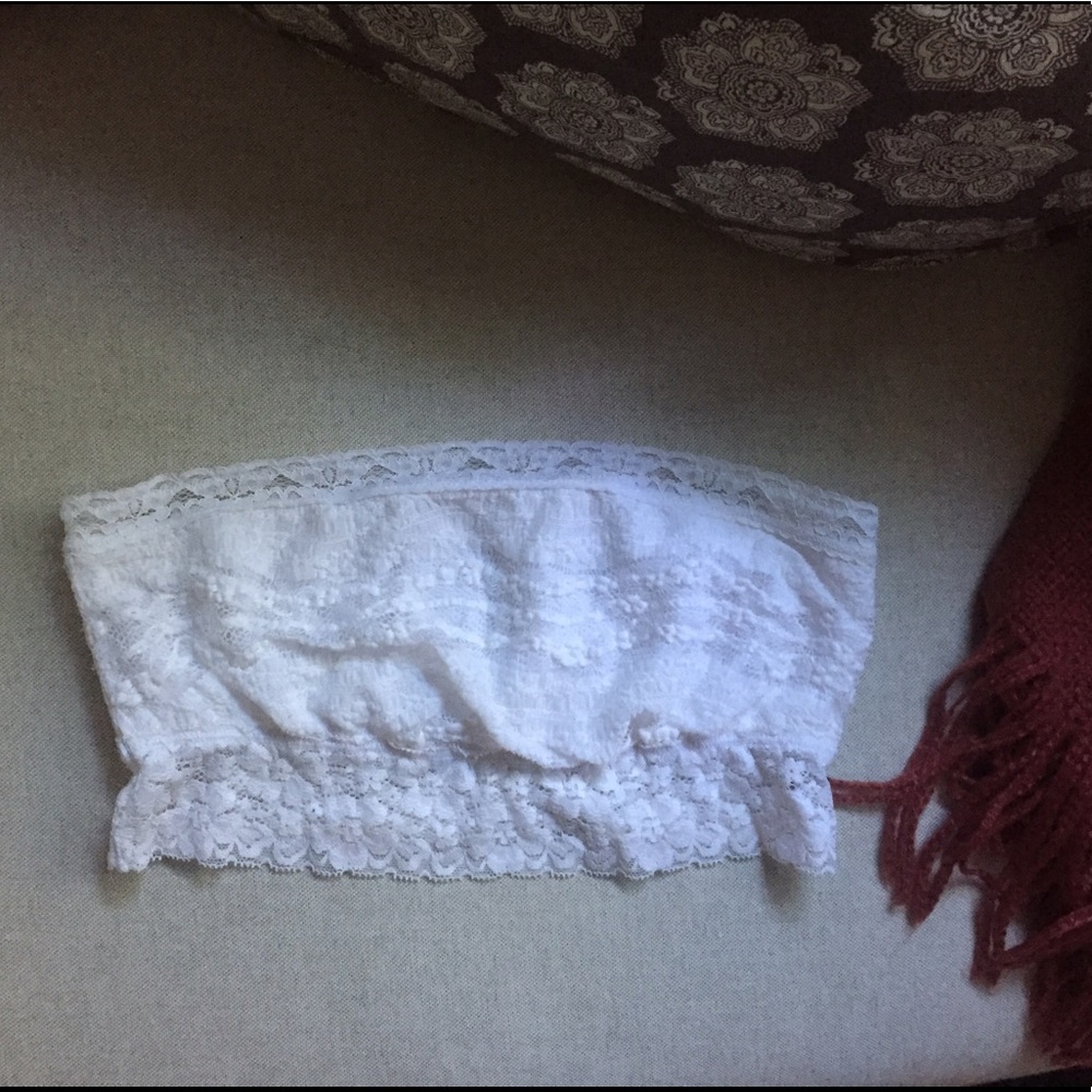 Free People White Lace Bralette