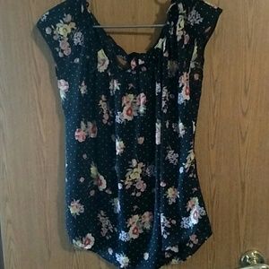 LC Lauren Conrad floral blouse