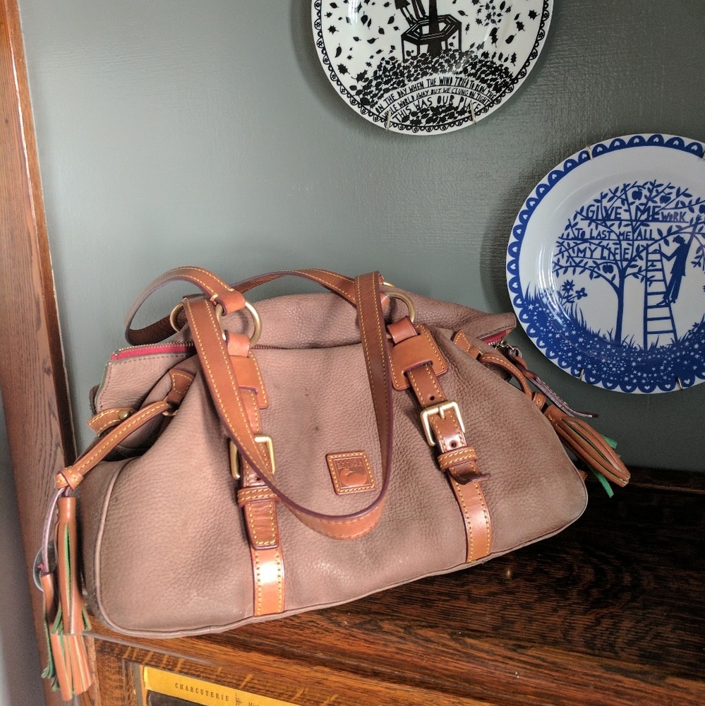 Dooney & Burke Tan Suede Handbag
