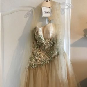 Beautiful Homecoming dress in Champagne