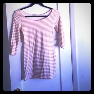 Pink and white stripped dress!