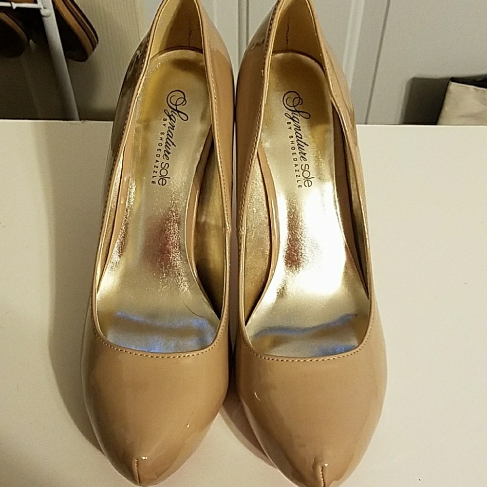 Nude Patent Leather Heels