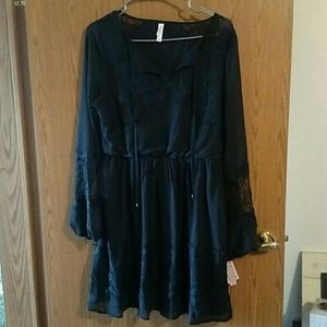 Navy lace dress NWT