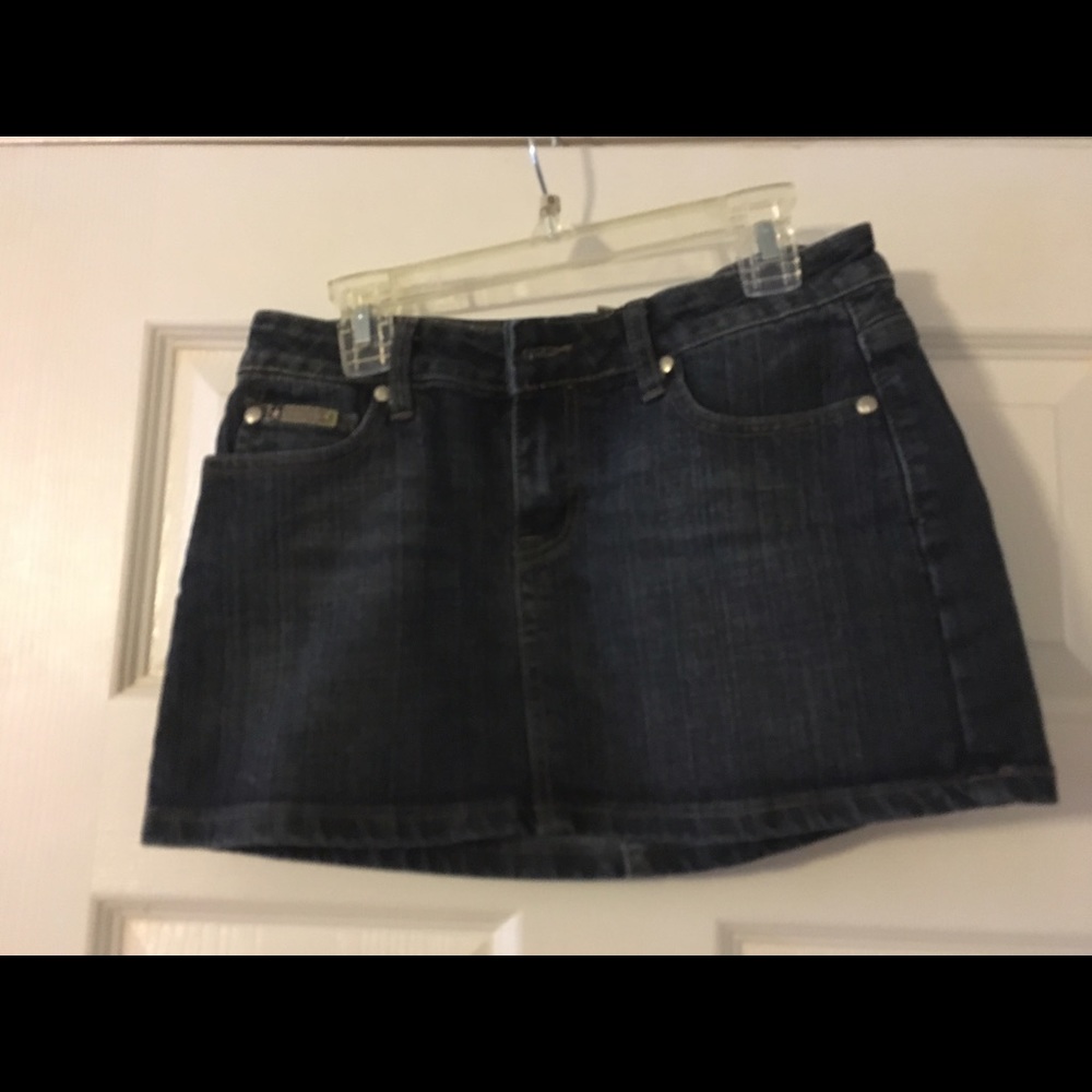 Dark jean skirt