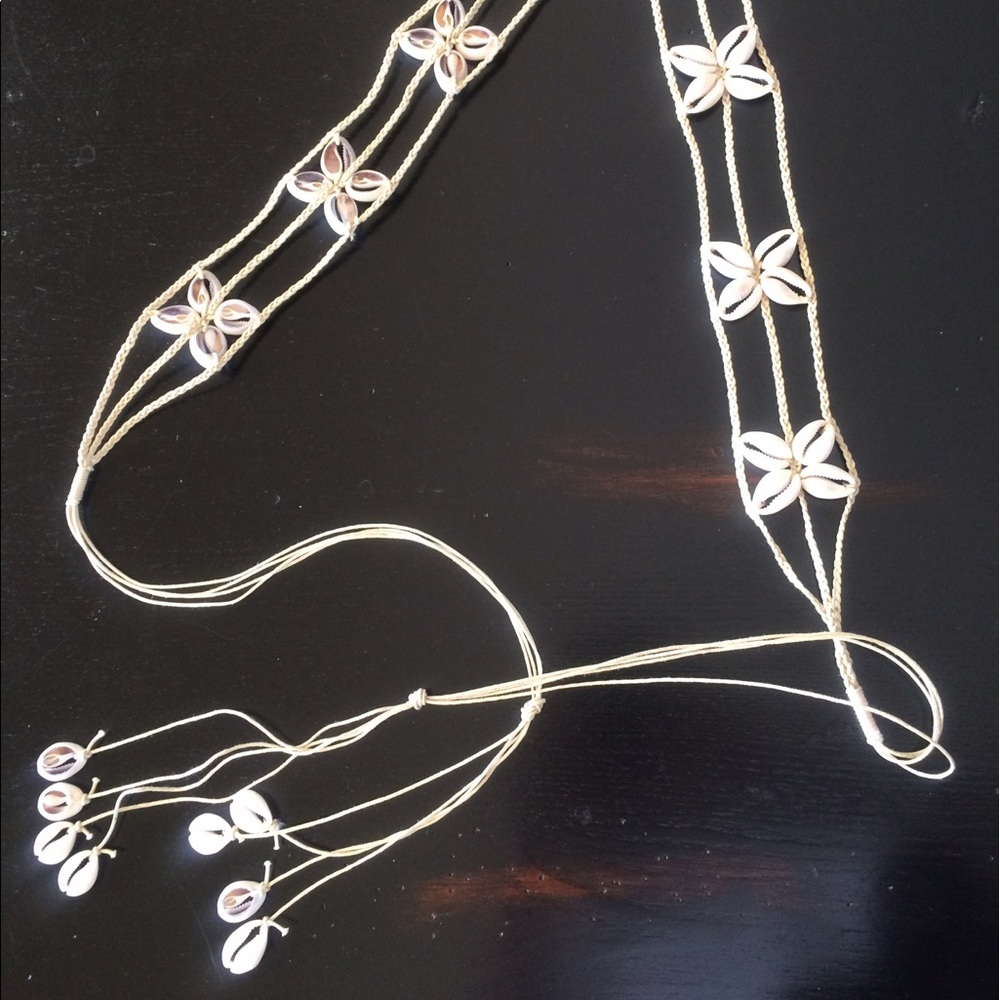Braided Cowry Shell Belt - NWoT