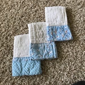 Hand Stitched Burp Cloths