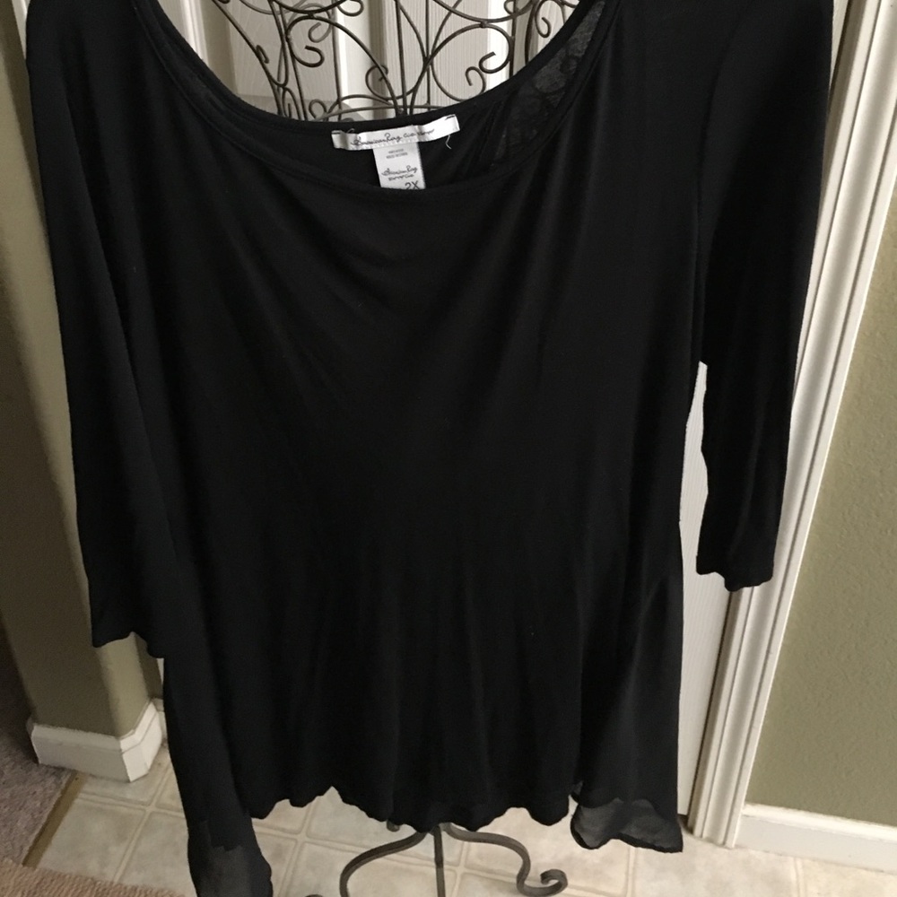 Open back jersey top