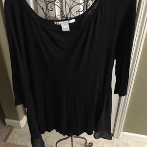 Open back jersey top