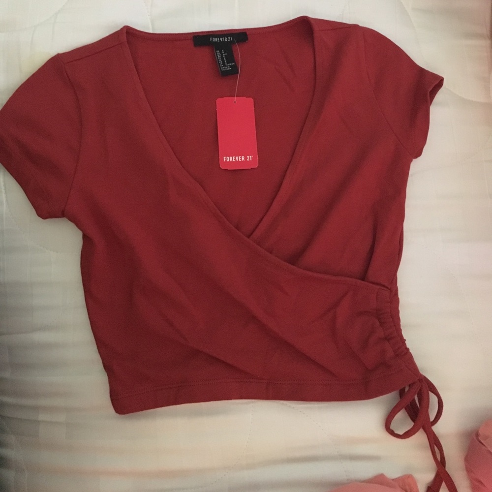 SOLD!!! NEW Never worn rust color crop top