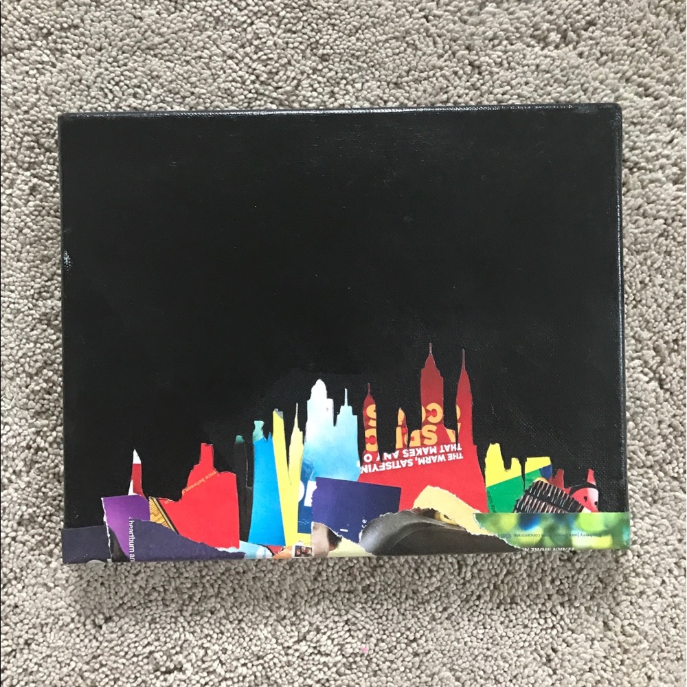 New York skyline painting