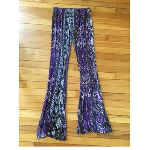 Purple LF Bell Bottom Soft Pants