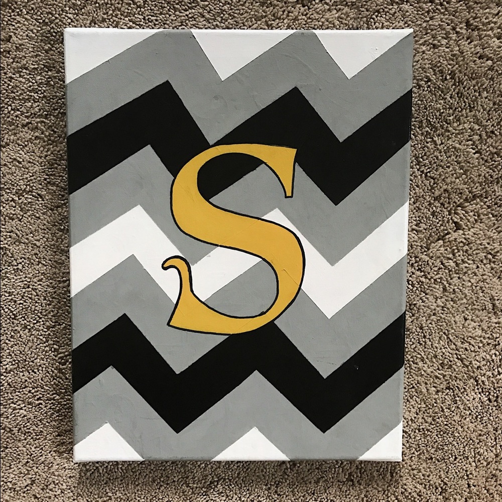 "S" chevron painting