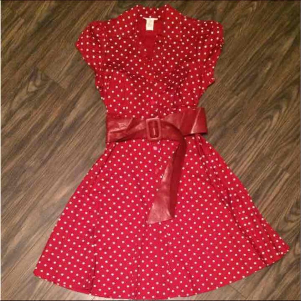 Polka dot women's dress size medium