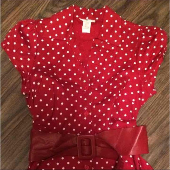 Polka dot women's dress size medium - Picture 2 of 4
