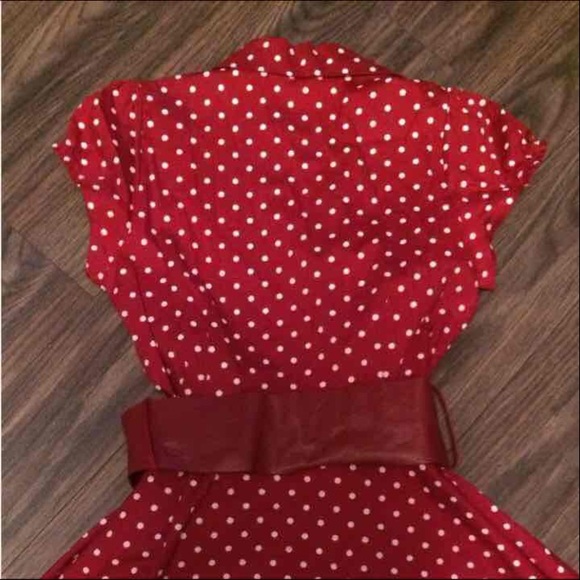 Polka dot women's dress size medium - Picture 4 of 4