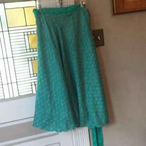 Reversible Silk sari skirt