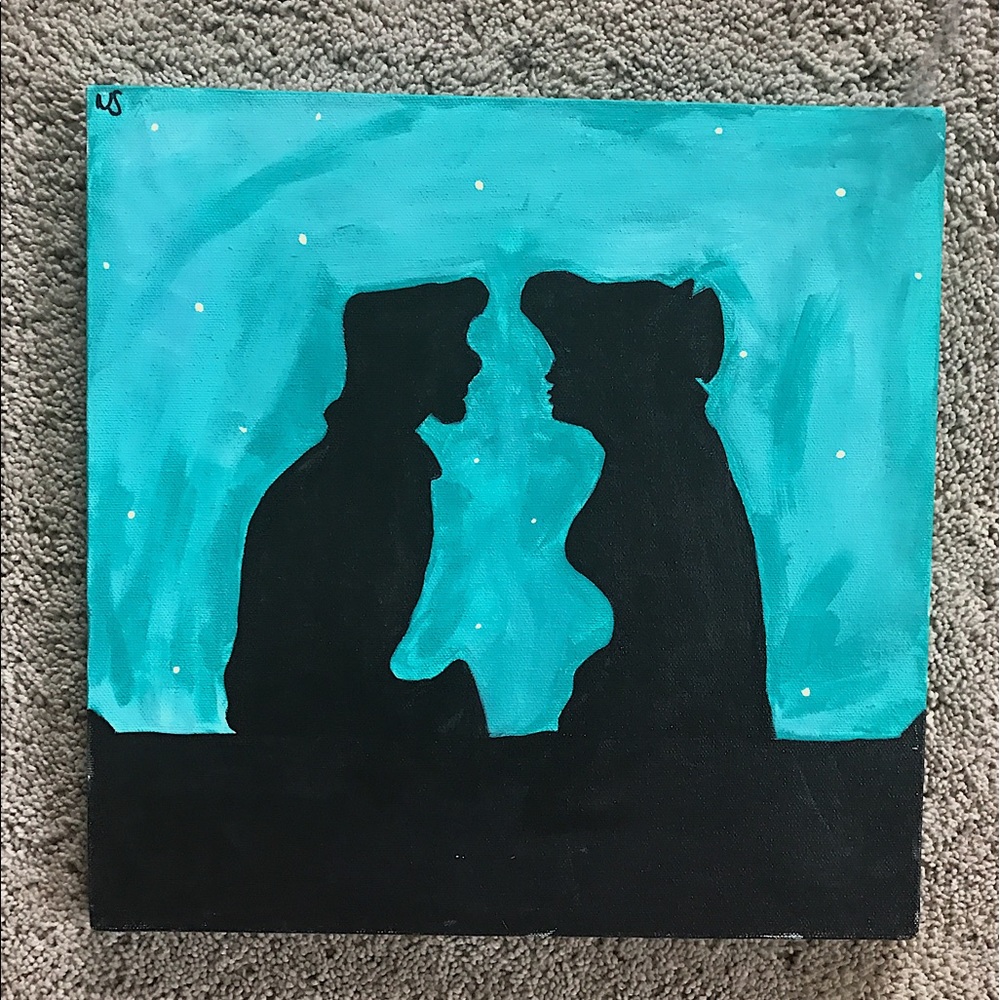 Disney's Little Mermaid--Ariel & Eric painting