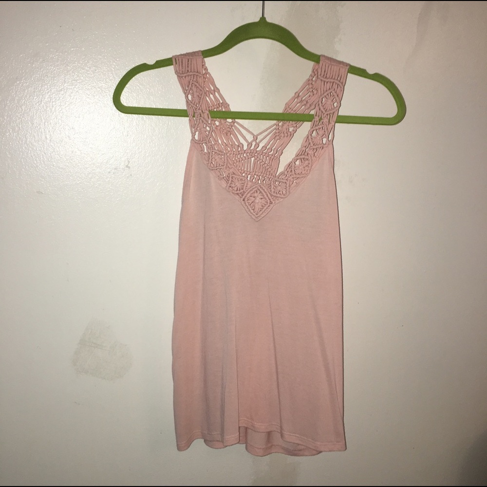 Pink American Eagle Tank Top