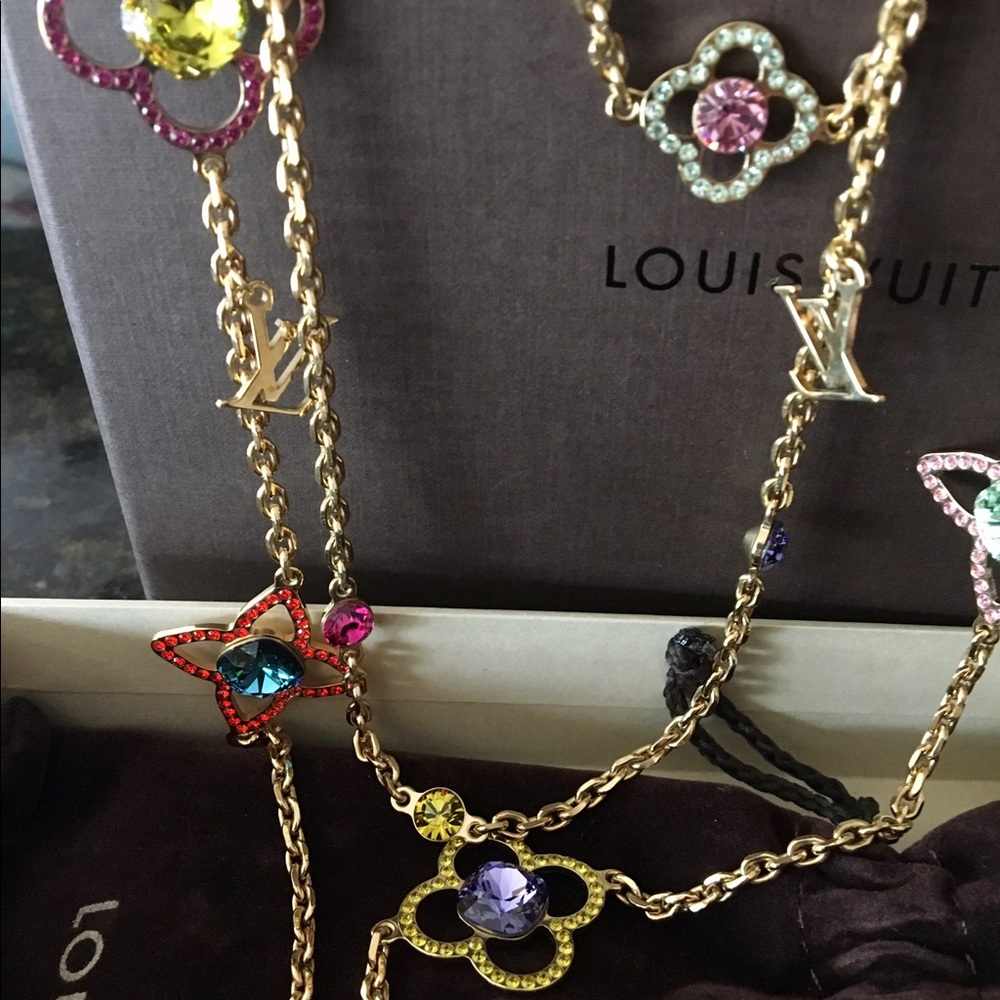 Louis Vuitton Sautoir authentic 42cm long. - Picture 2 of 4