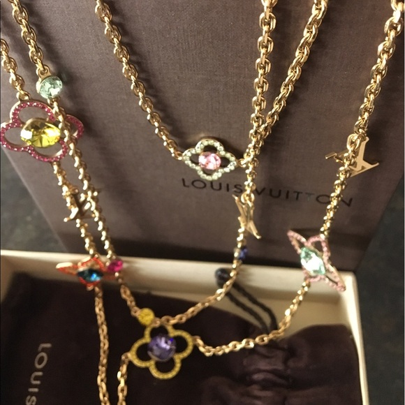 Louis Vuitton Sautoir authentic 42cm long. - Picture 3 of 4