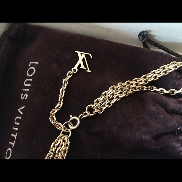 Louis Vuitton Sautoir authentic 42cm long. - Picture 4 of 4