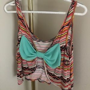 💘cropped bow tank top💘