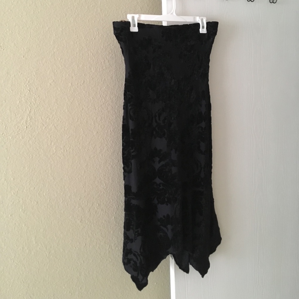 Strapless handkerchief dress
