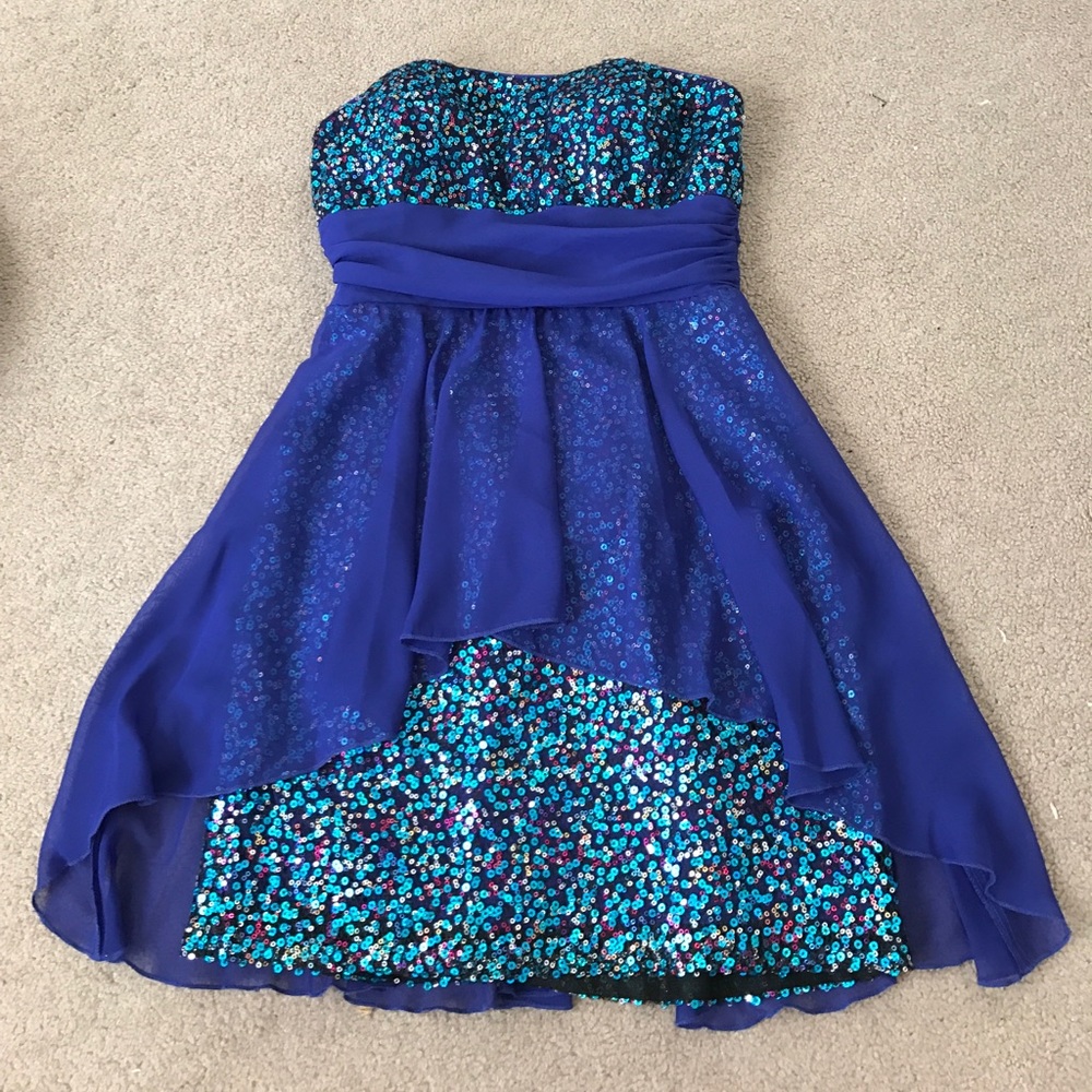 Sequin Blue Formal Dress
