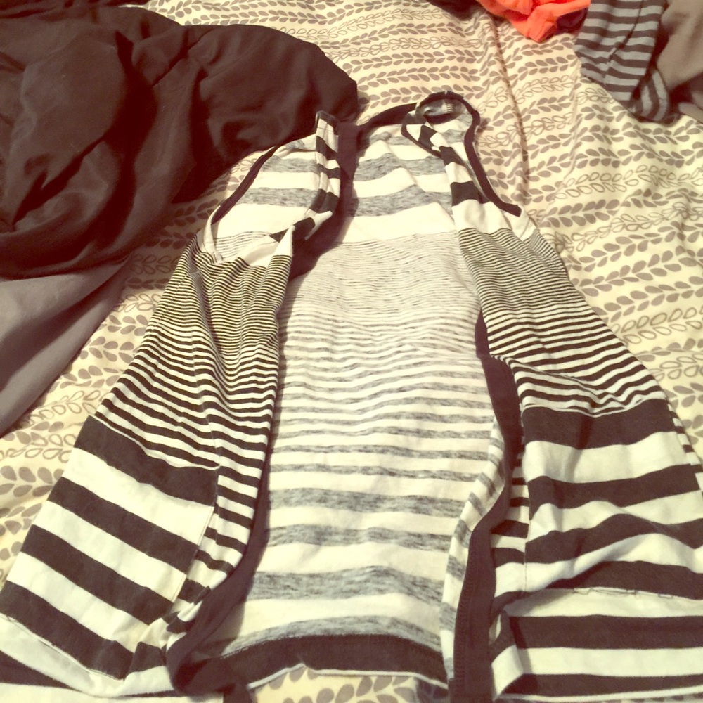 Children's Black And White Vest