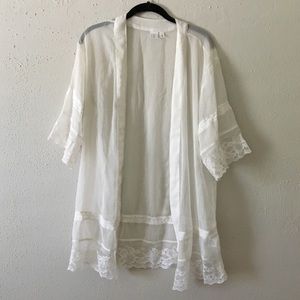 BP Lace Trim Kimono
