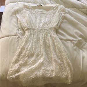 White lace dress