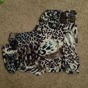 Maxi skirt animal print