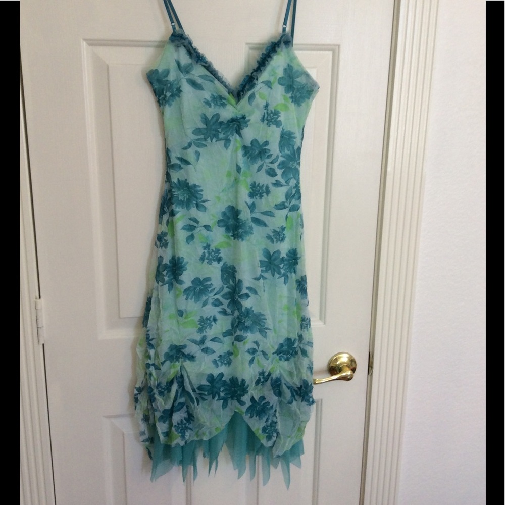 Teal Blue Summer Dress