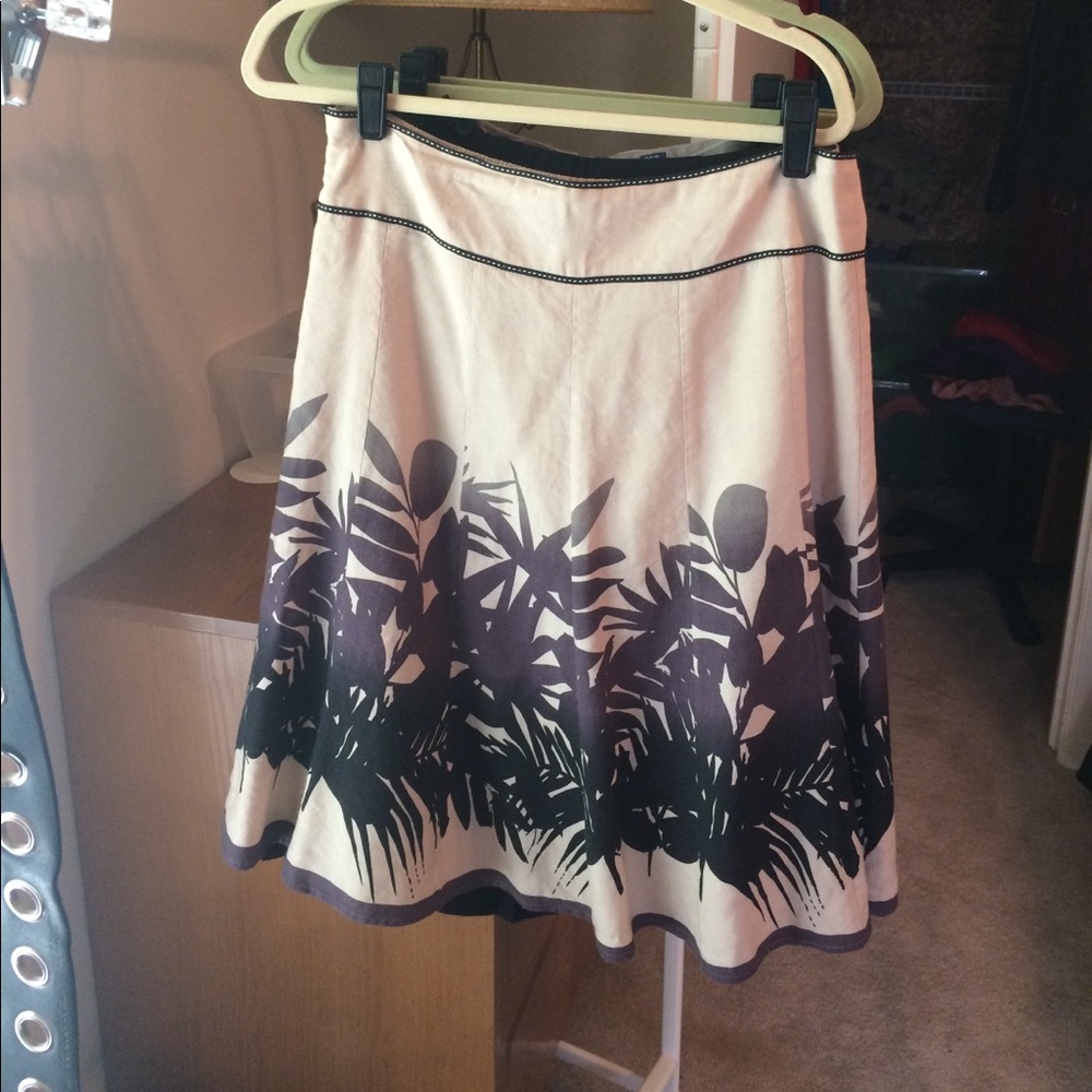 Linen blend summer skirt