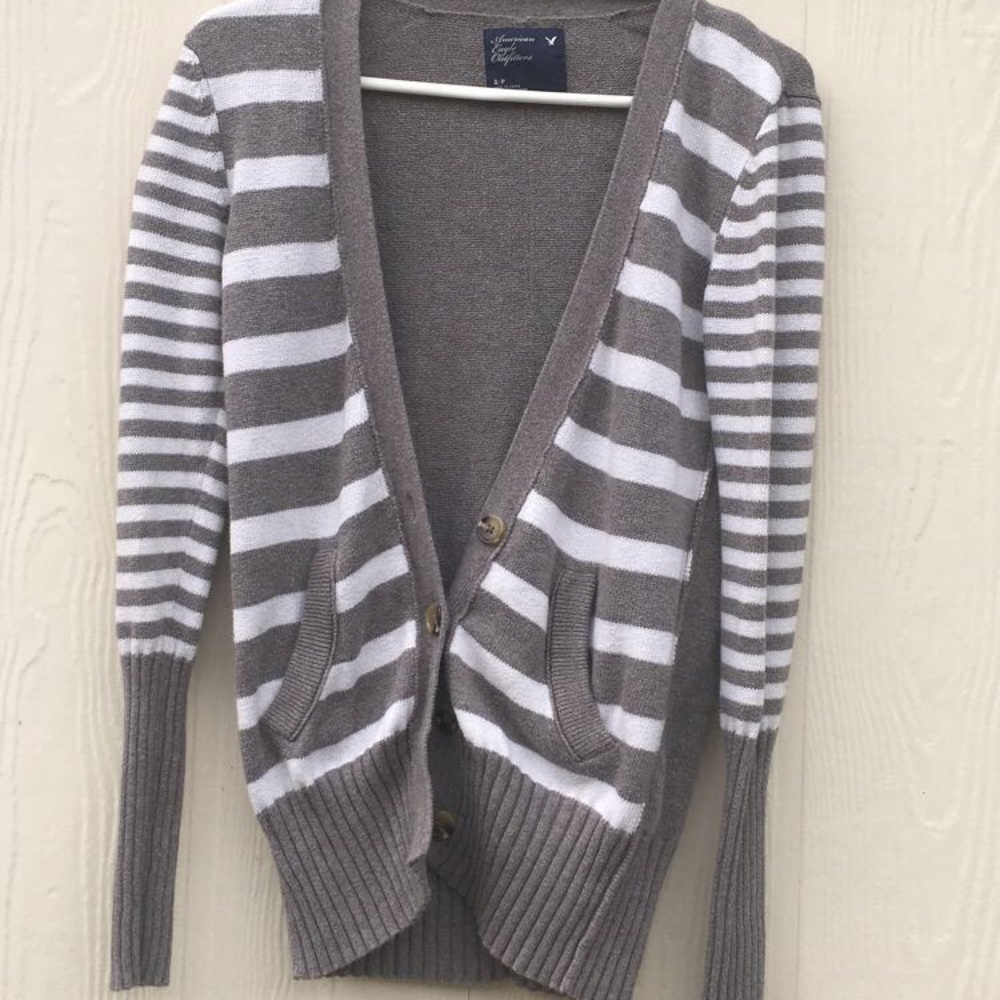 striped cardigan