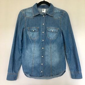 H&M Denim Long Sleeve Shirt