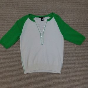 Lucky Brand Quarter Sleeved Cashmere Sweater