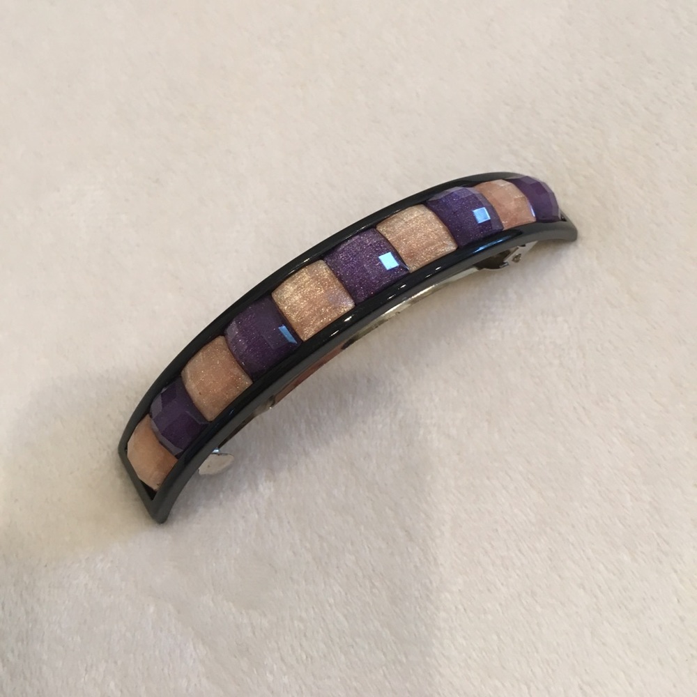 Pink and purple hair clip