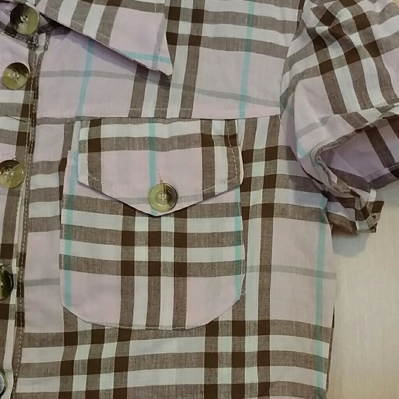 Pink plaid 90s vintage dress - Picture 5 of 5