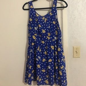 Blue Floral Dress