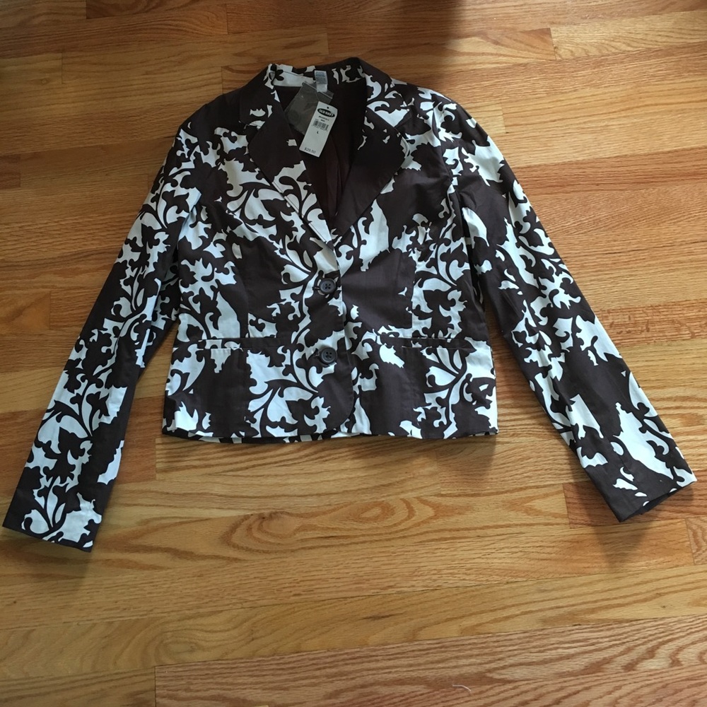 Brown & White Blazer