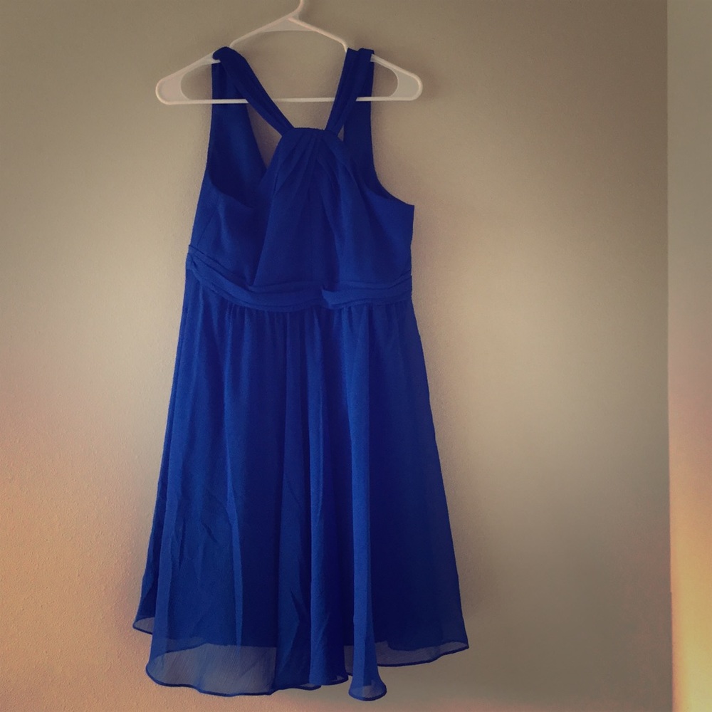 David's Bridal Halter Dress