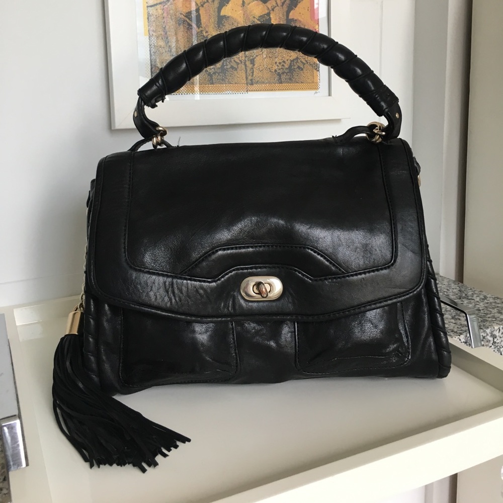 PARTY SALE! Cynthia Rowley Leather Purse w/ Tassel