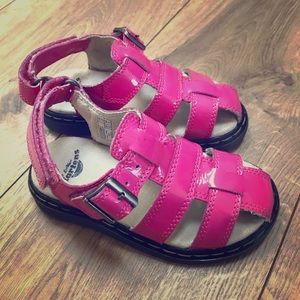 Dr Marten sandals, pink, size 10 toddler