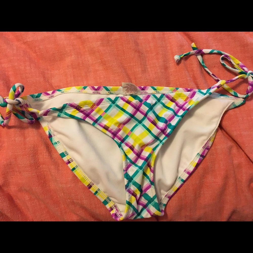 Plaid bikini bottom