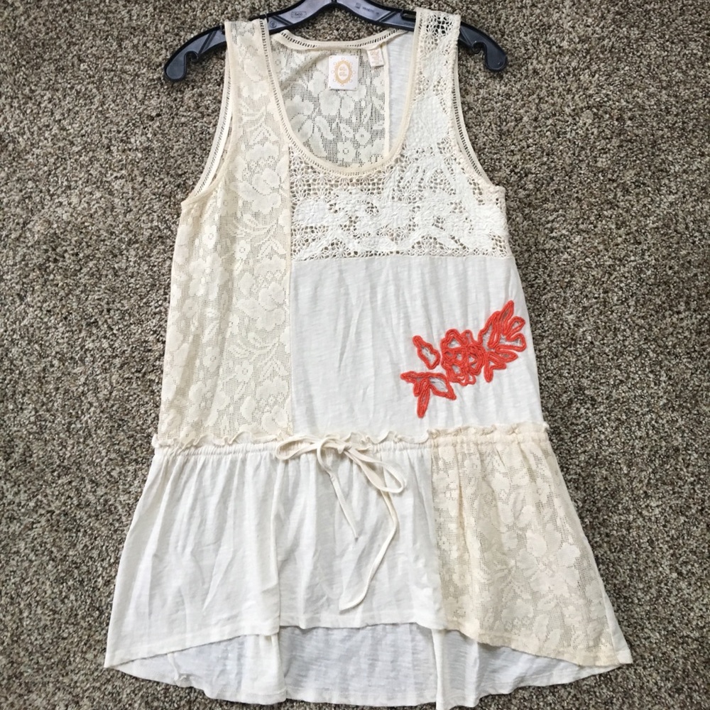 Anthropologie Rio Rao Embroidered Tunic, SMALL