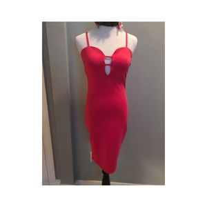 AX Paris Plunge Front Detail Bodycon Dress